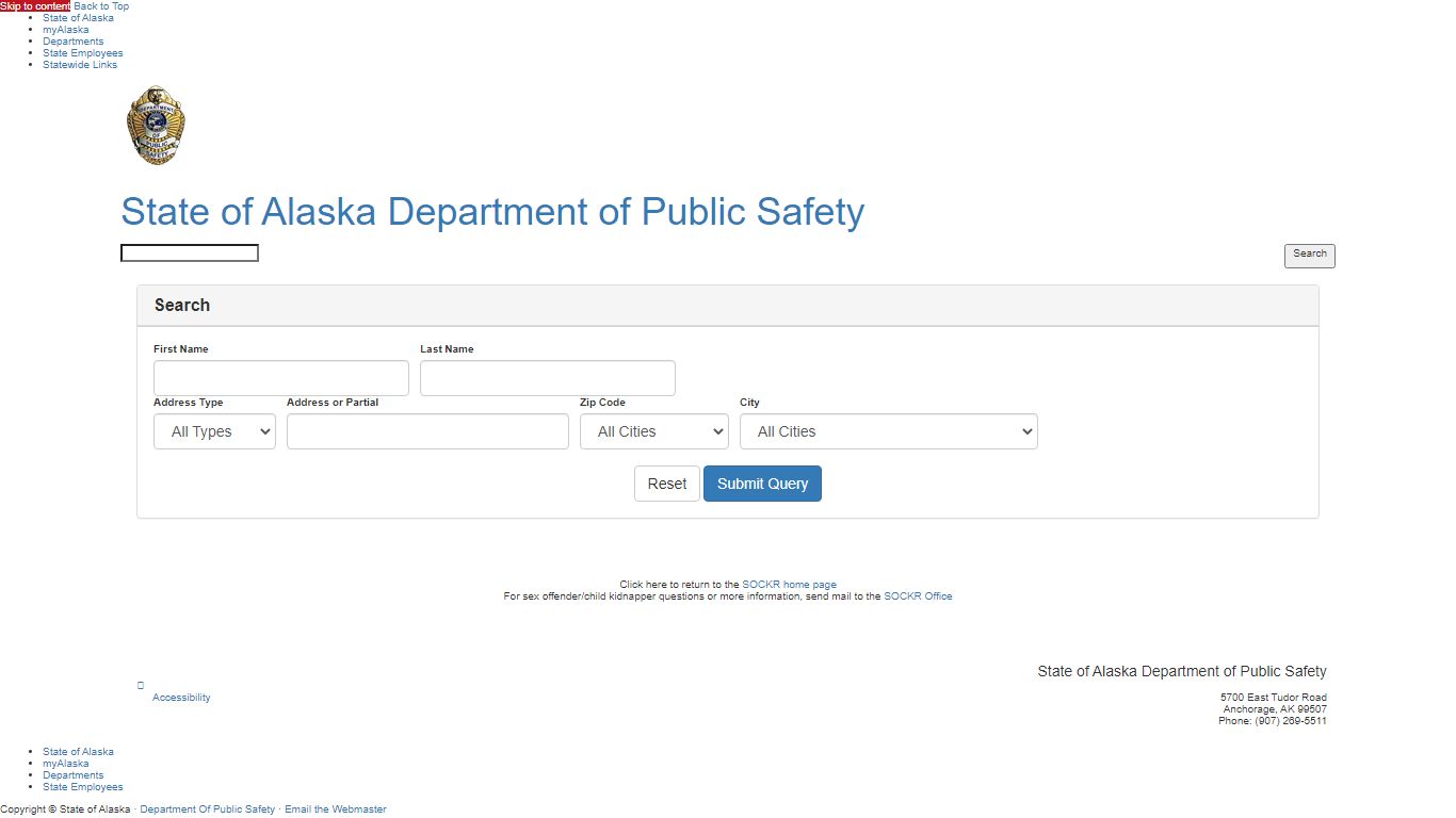Search - Department of Public Safety (DPS)